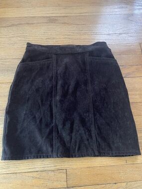 Vintage Dark Brown Versace Jeans Couture Mini Skirt